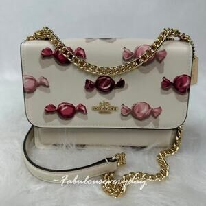 Coach Mini Klare Crossbody Bag with Candy in Leather/Chalk/Chalk CDB09 NWT